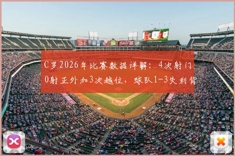 C罗2026年比赛数据详解：4次射门0射正外加3次越位，球队1-3失利背后原因全解析